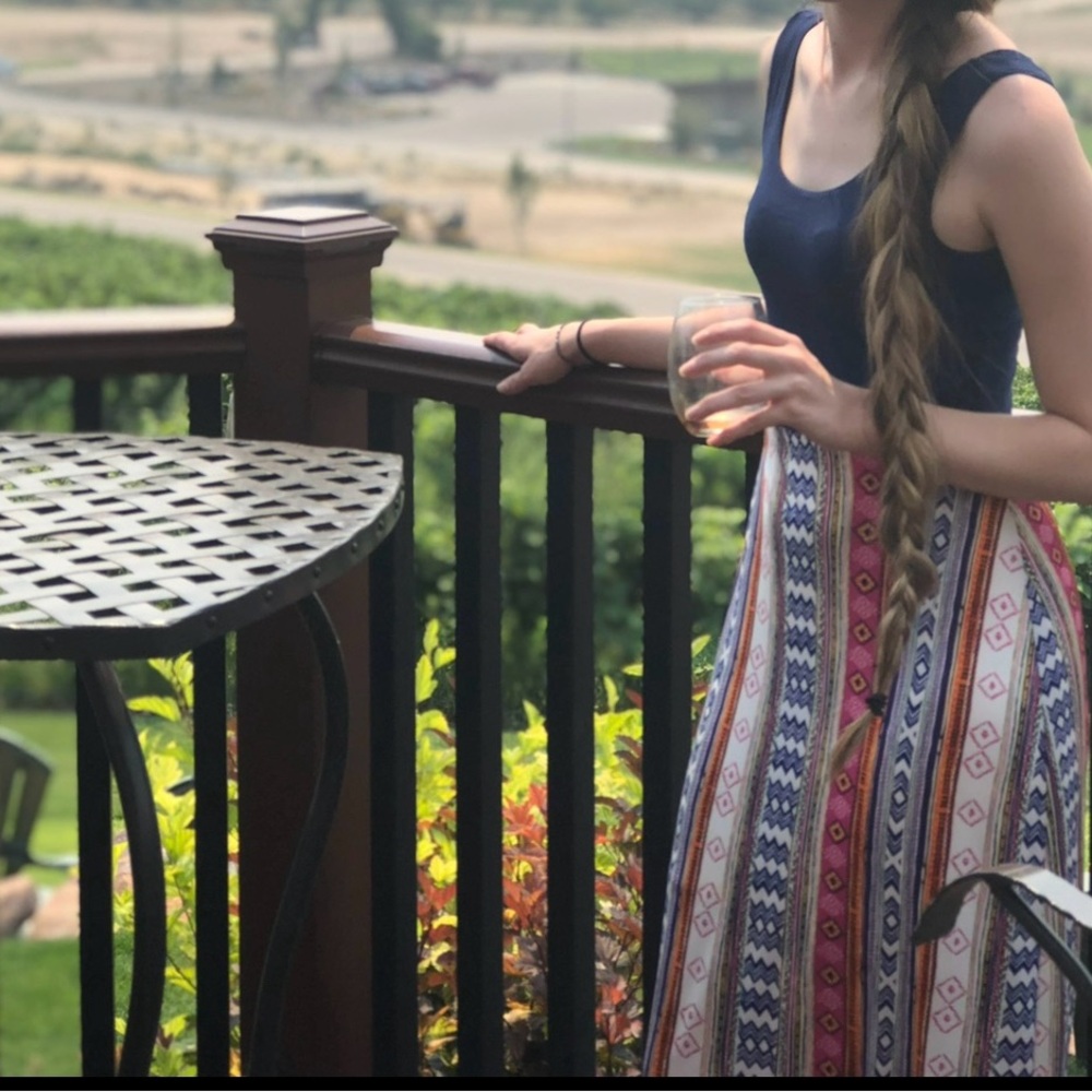 Gilli Blue Dress with Pattern - Picture 3 of 4